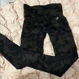 Gymshark Camo Leggings - Black